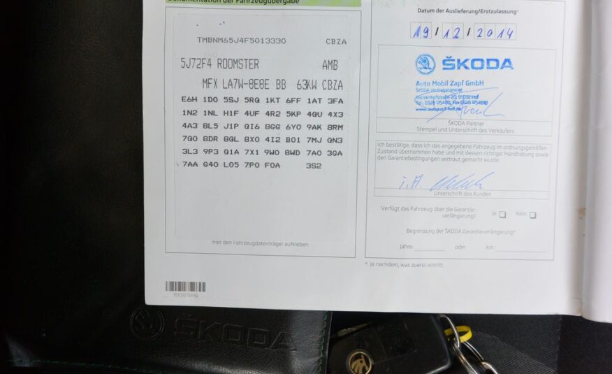 Škoda Roomster 1.2TSi 63kW