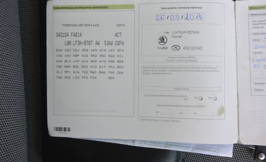 Škoda Fabia 1.2i 51kW