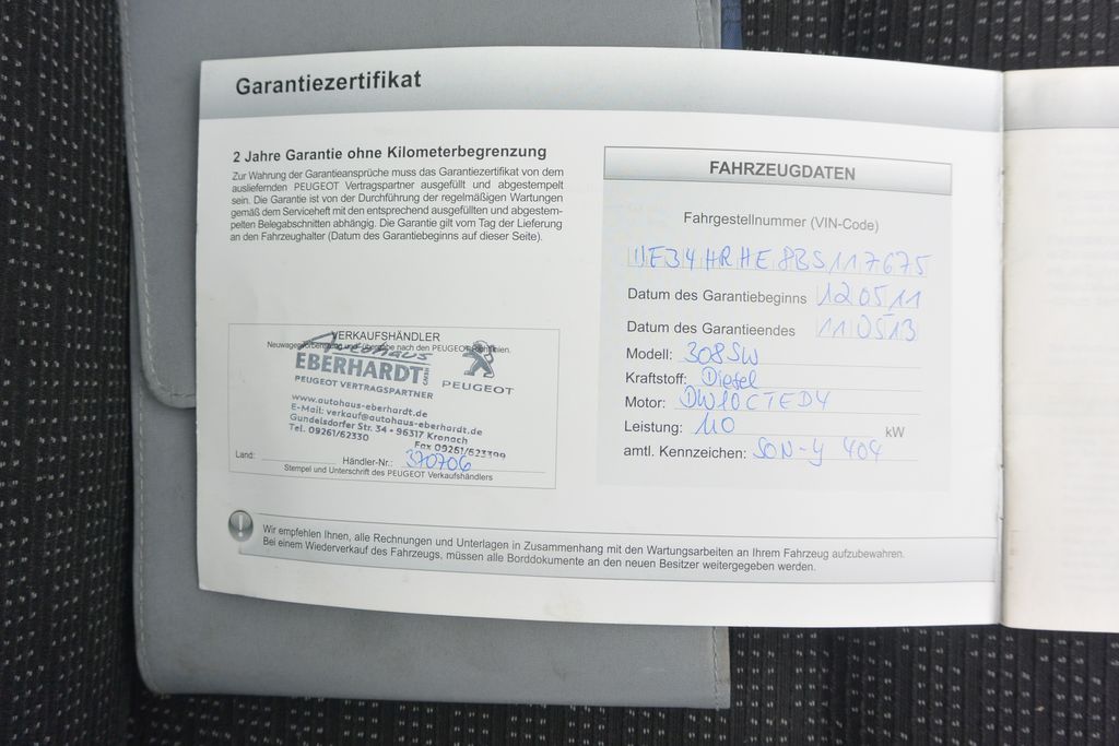 Peugeot 308 2.0HDi SW 7míst 110kW