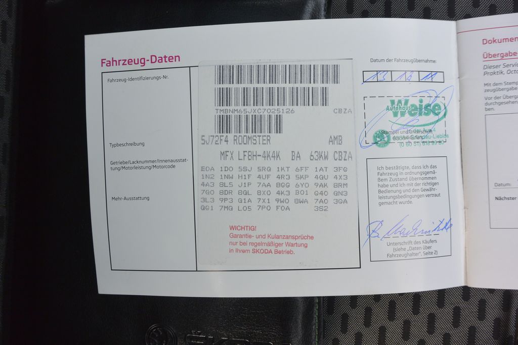 Škoda Roomster 1.2TSi PANORAMA 63kW