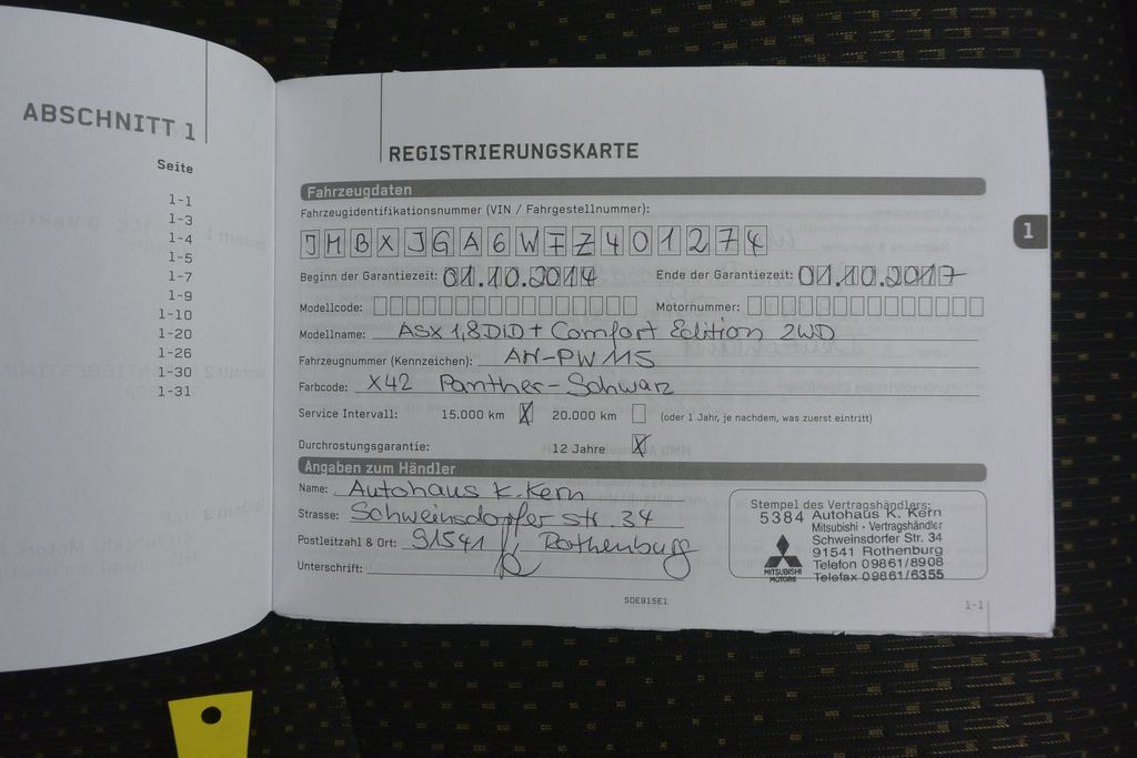 Mitsubishi ASX 1.8DI-D Comfort 2WD